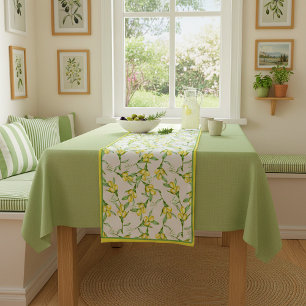 Lemons pattern  short table runner