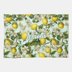 Lemons Pattern Tea Towel