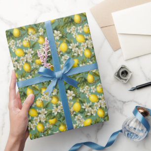 Lemons Pattern Wrapping Paper