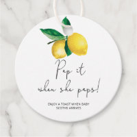 Lemons - Pop it when she pops baby shower