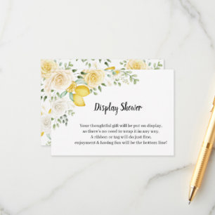 Lemons&Roses Display Bridal Shower Enclosure Card