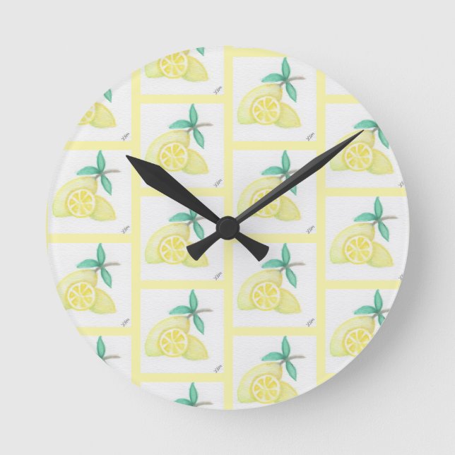 Lemons Round Clock (Front)