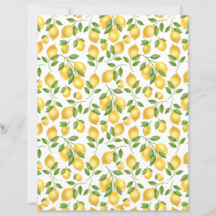 Lemons Scrapbook Paper