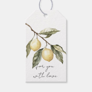 Lemons Sicily Italian Birthday Gift Tags