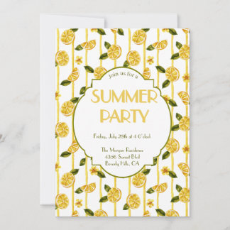  Lemons  Summer Party Invitation