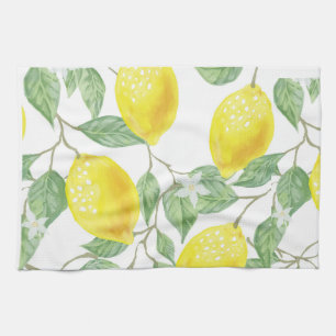 lemons tea towel
