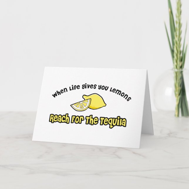 Lemons. Tequila Card (Front)