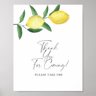 Lemons - Thank you for coming Poster