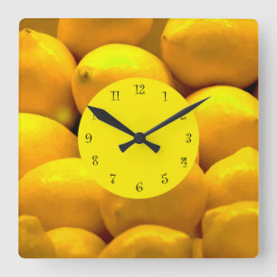 Lemons Theme Kitchen Wall Clocks