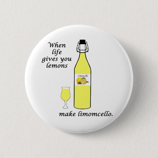 Lemons to Limoncello 6 Cm Round Badge (Front)