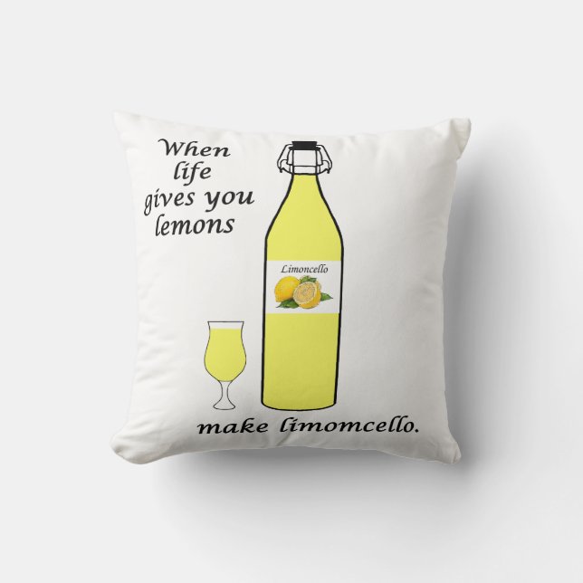 Lemons to Limoncello Cushion (Front)