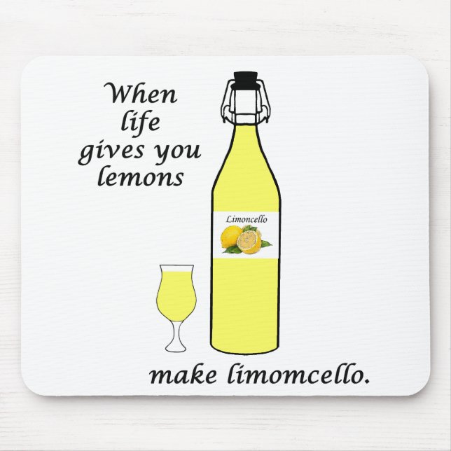 Lemons to Limoncello Mouse Mat (Front)