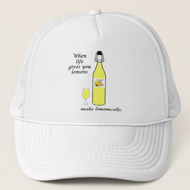 Lemons to Limoncello Trucker Hat (Front)