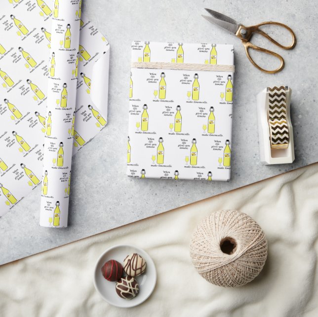 Lemons to Limoncello Wrapping Paper (Crafts)