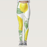 Lemons Watercolor Fruit Pattern Leggings<br><div class="desc">Lemons Watercolor Fruit Pattern Leggings
Cute Yellow Lemons Watercolor Fruit Pattern Leggings</div>