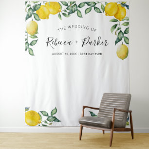 Lemons WEDDING Backdrop Photo booth Tapestry