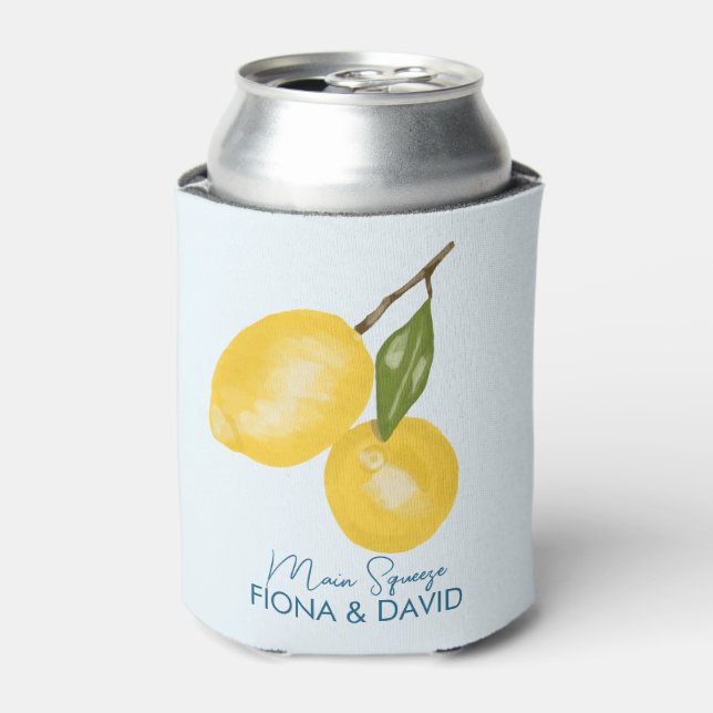 Lemons wedding  can cooler (Can Front)