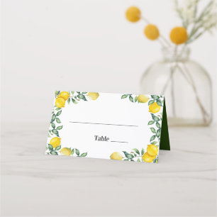 Lemons Wedding Place card