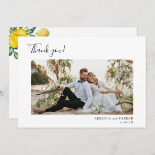 Lemons Wedding Thank you photo
