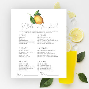 Lemons What's on your phone game