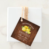 Lemons Wood Limoncello Thanks Square Twine