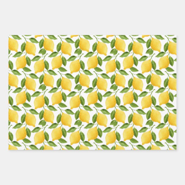 Lemons wrapping paper (Front)