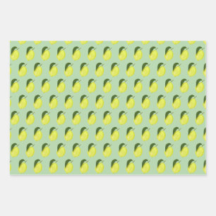 lemons wrapping paper sheet