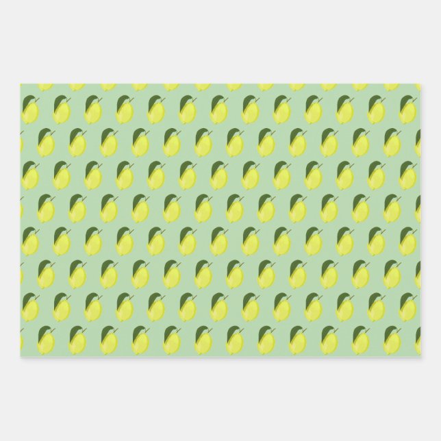 lemons wrapping paper sheet (Front)