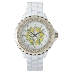 Lemons Wreath Green Yellow  Watch