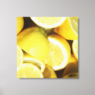 Lemons Yellow Canvas Print