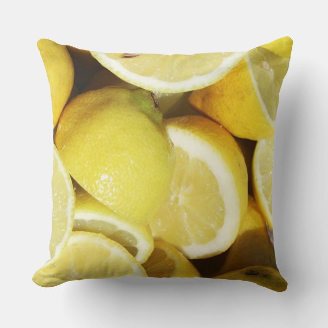 Lemons Yellow Cushion (Front)