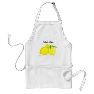 Lemons yellow fruit Custom Standard Apron