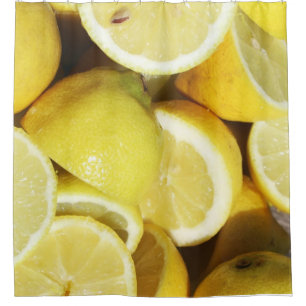 Lemons Yellow Shower Curtain