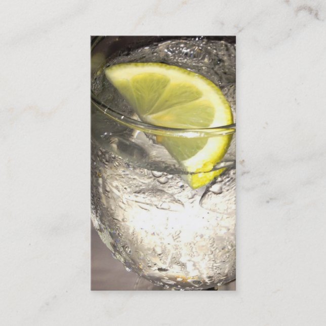 Lemonwater - foodservice business card - Chocolate (Front)