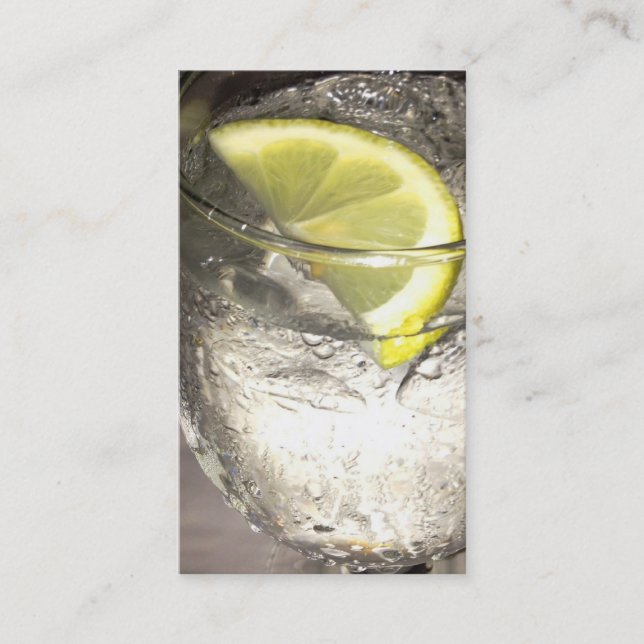 Lemonwater - foodservice business card - Olive (Front)