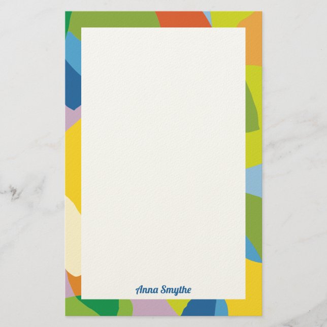 Lemony Fresh Colorful  Stationery (Front)