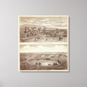 Lemoore, Armona ranches 2 Canvas Print