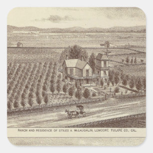 Lemoore, Armona ranches Square Sticker