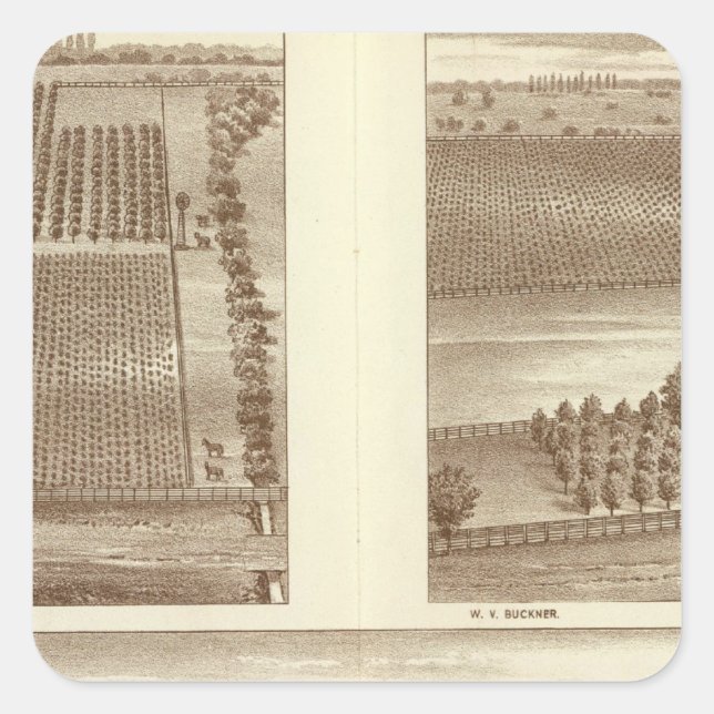 Lemoore ranches square sticker (Front)