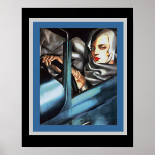 Lempicka Self Portrait Art Deco Poster