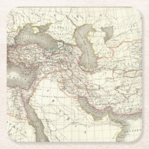 L'Empire d'Alexandre - Empire of Alexander Square Paper Coaster