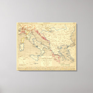 L'Empire Ottoman, la Grece et l'Italie Canvas Print