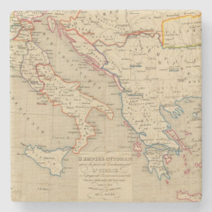 L'Empire Ottoman, l'Italie, 1400 a 1500 Stone Coaster