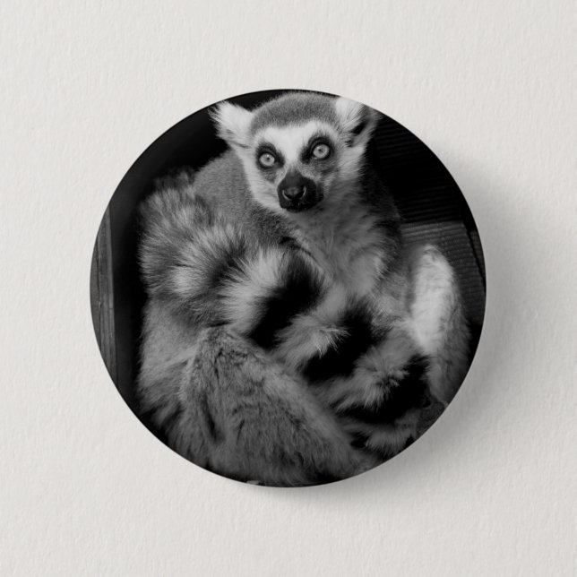 lemur 6 cm round badge (Front)
