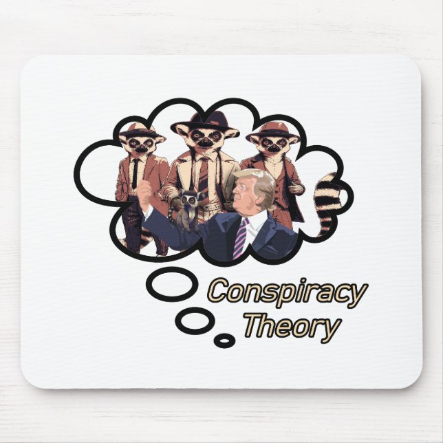 Lemur Conspiracy Theory Mouse Mat (Front)