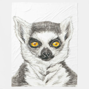 Lemur Fleece Blanket