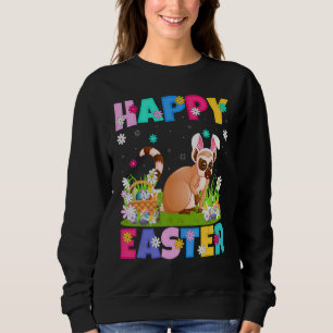 Lemur Happy Easter Bunny Lemur Easter Sunday Sweatshirt