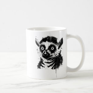 Lemur Ink Art Jungle Madaga Wildlife Rtrait Nge  Coffee Mug