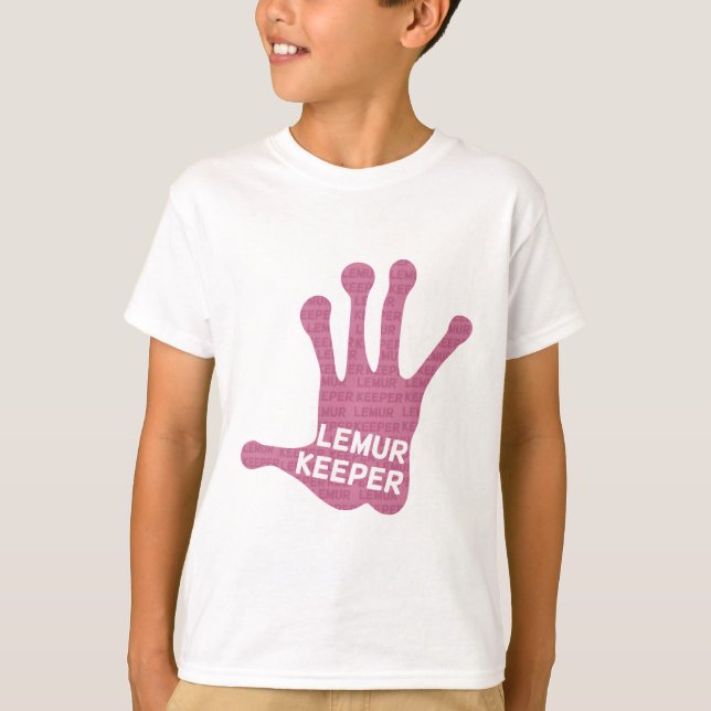 Lemur Keeper Hand Print T-Shirt (Front)