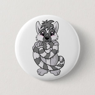 Lemur Love! 6 Cm Round Badge